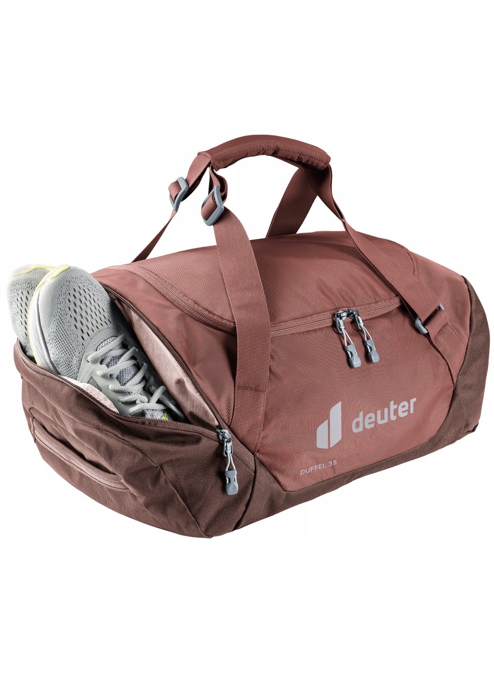 Praktyczne rozwiązania organizacyjne w torbie Deuter Duffel 35