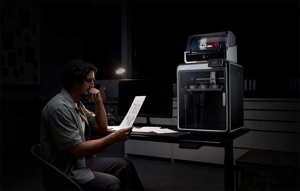 Drukarka 3D Creality K2 Pro Combo – zaawansowane możliwości w jednym urządzeniu - Druk wielokolorowy i obsługa różnych filamentów