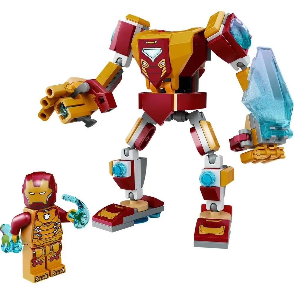 Ruchomy mech z minifigurką Iron Mana