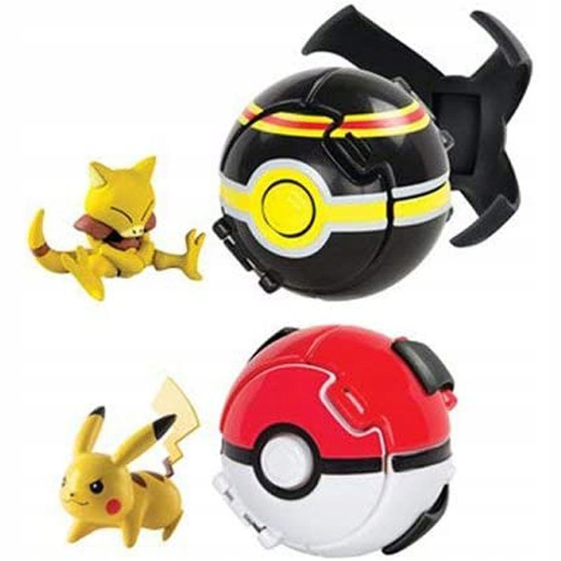Zestaw zawierający Pokeballe i postacie