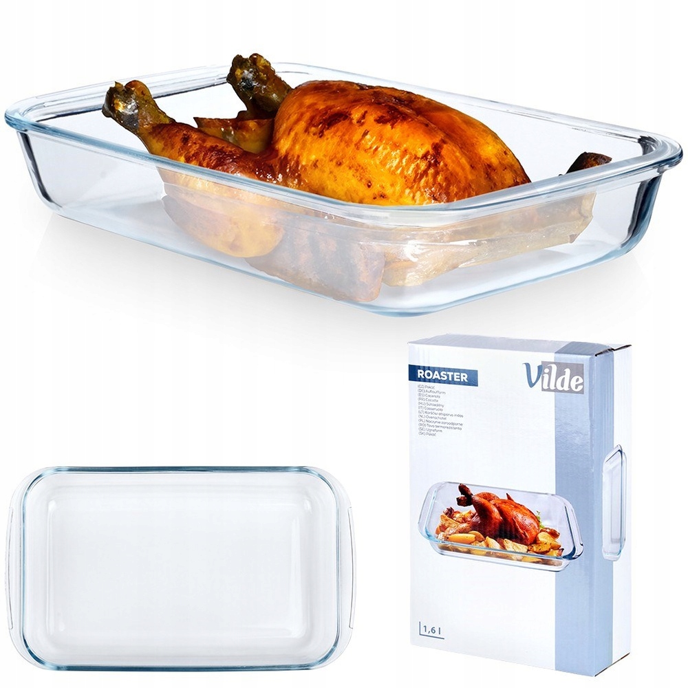 Naczynie żaroodporne szklane Vilde 29,5x17,5x5 cm – Idealne do pieczenia i zapiekania