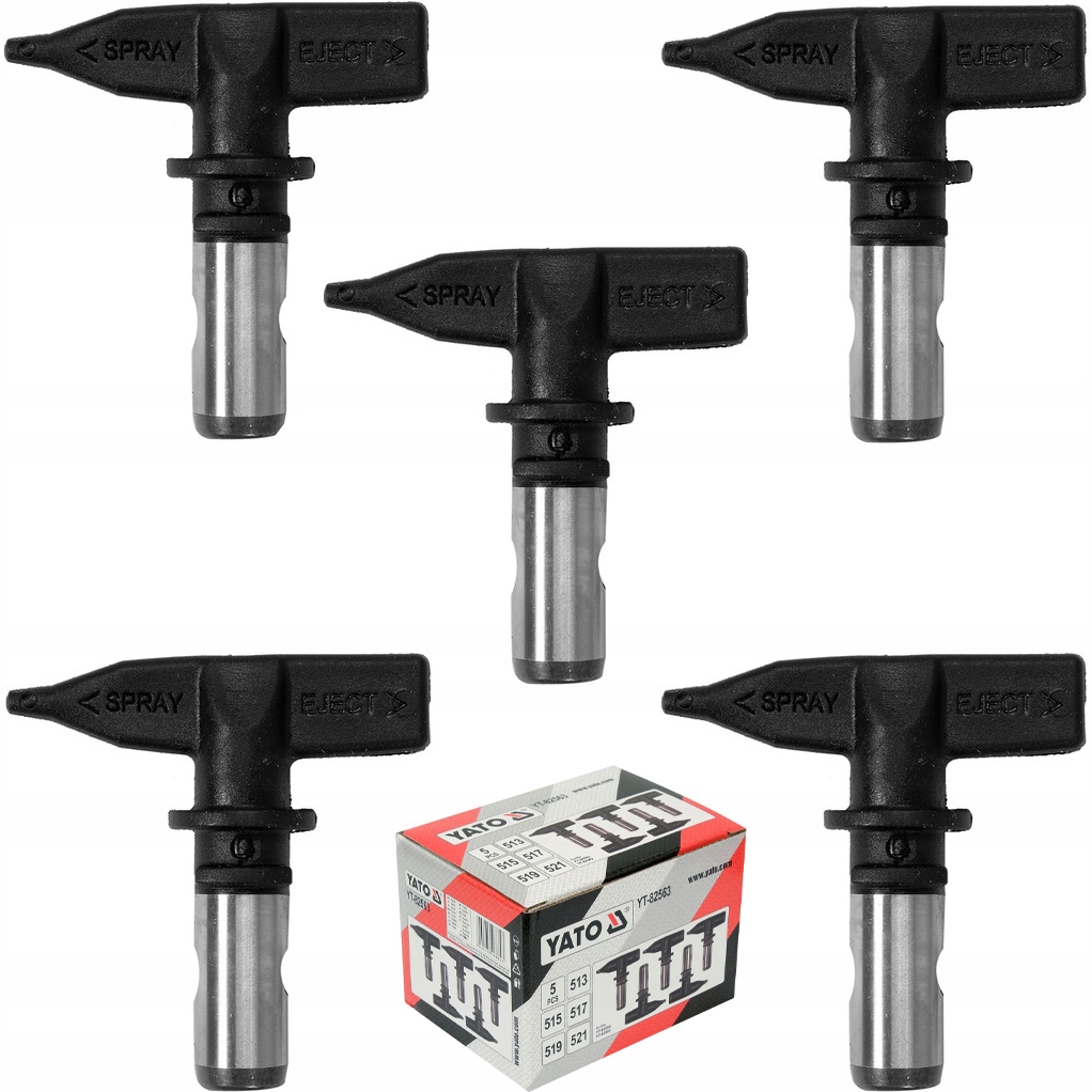 Yato Zestaw Dysz Do Agregatów Malarskich 5 szt. – Idealne do malowania natryskowego