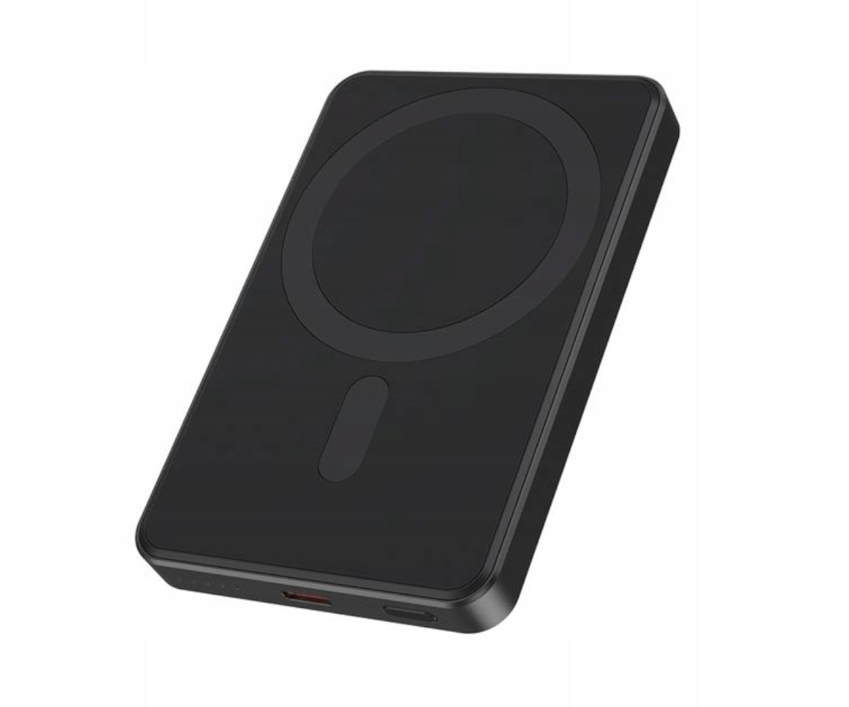 Powerbank z ładowaniem bezprzewodowym 15W 5000mAh czarny – Twoje mobilne źródło energii