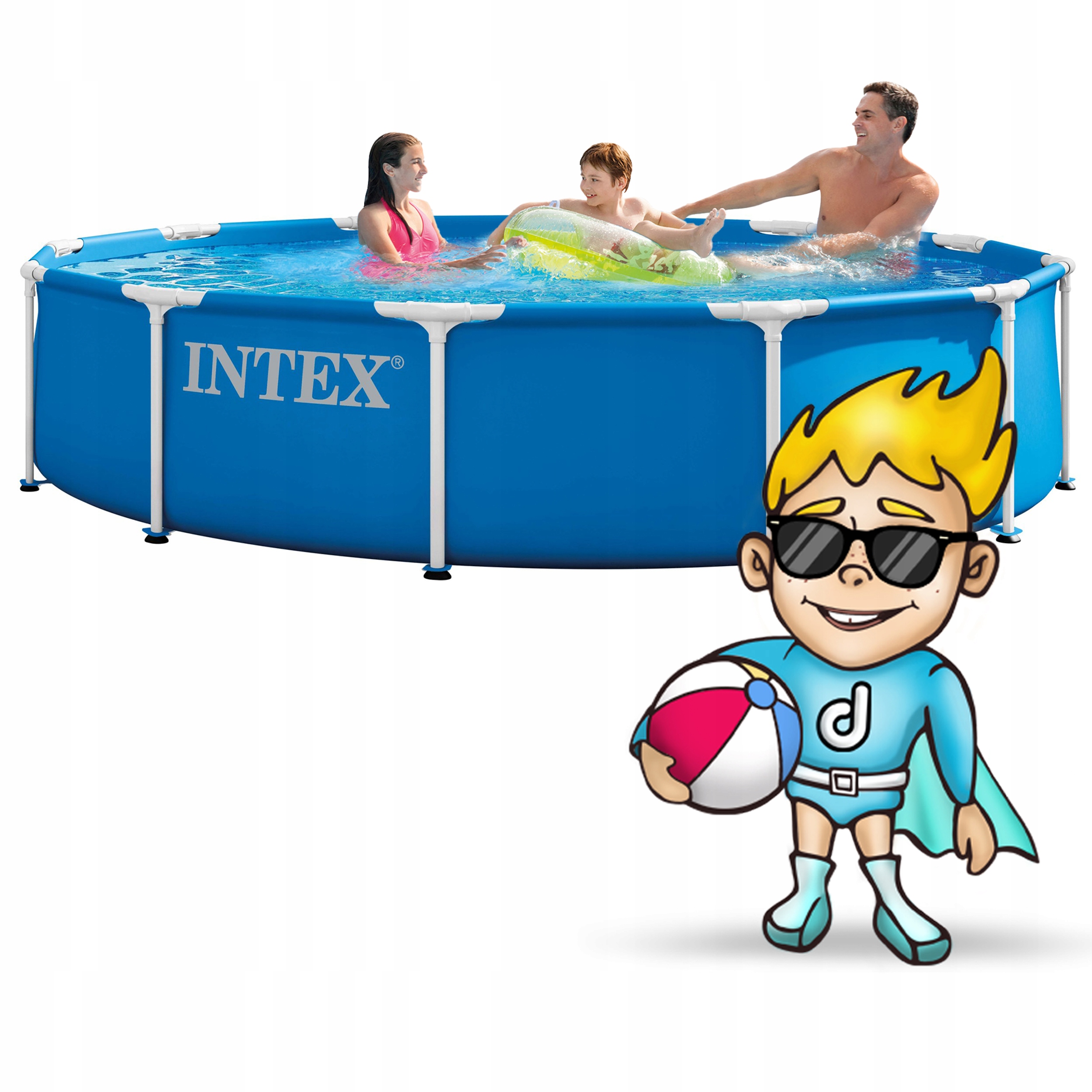 Basen ogrodowy stelażowy z pompą 366 cm INTEX 28212ND – Idealne rozwiązanie na lato