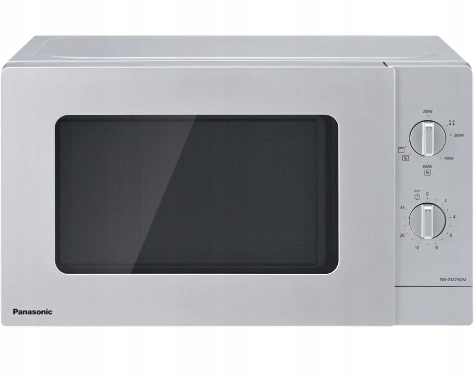 Panasonic NN-GM23QMEPG – Kompaktowa kuchenka mikrofalowa z grillem w kolorze srebrnym