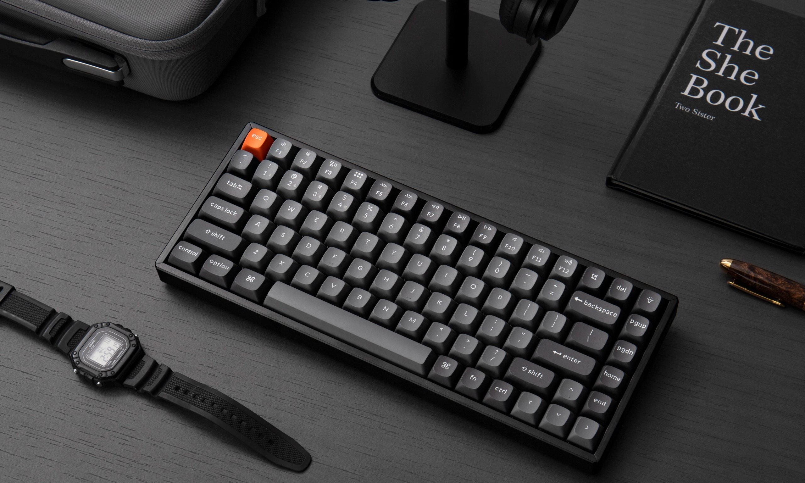 Keychron K2 Max 75% Red Switch Black – Bezprzewodowa klawiatura mechaniczna dla profesjonalistów