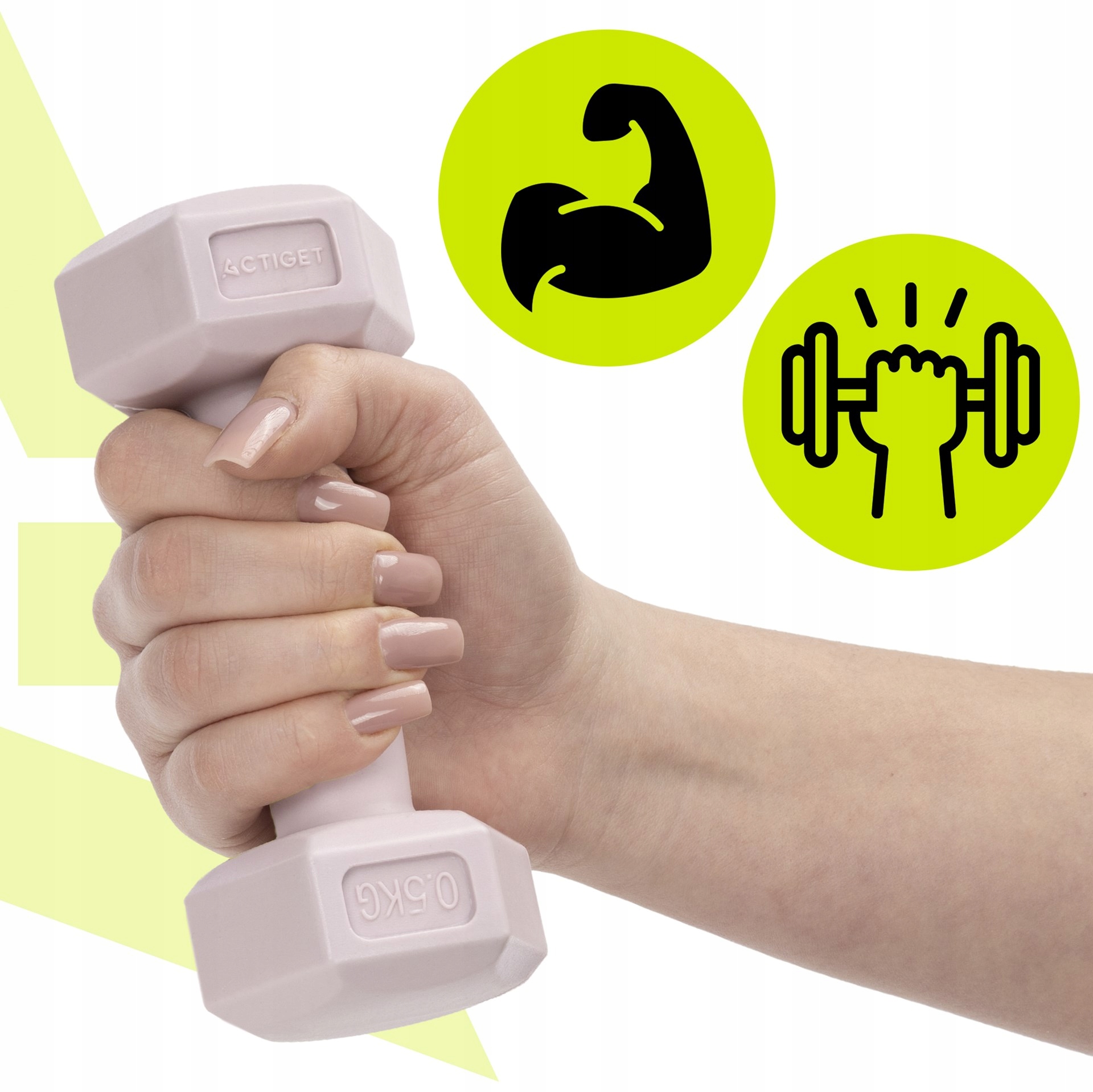 Estetyczny jasnoróżowy kolor – motywacja do ćwiczeń