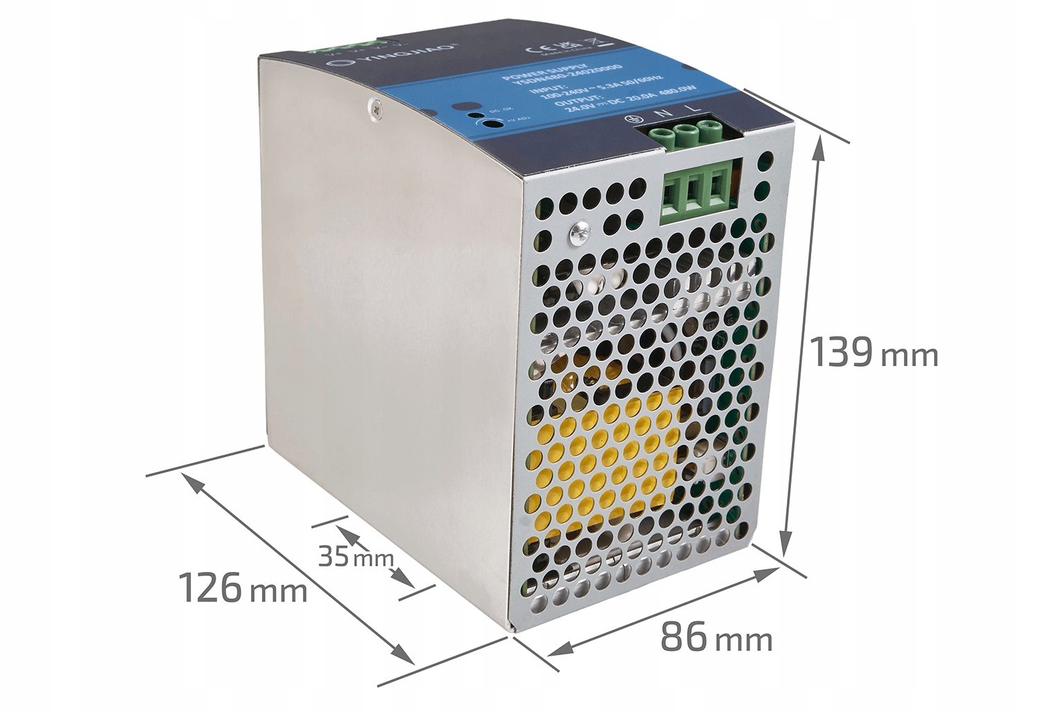 Wymiary i montaż na szynę DIN