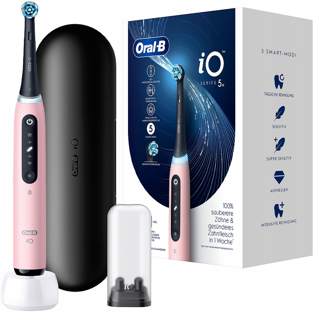 Szczoteczka elektryczna Oral-B iO Series 5 Pink – Profesjonalna pielęgnacja jamy ustnej