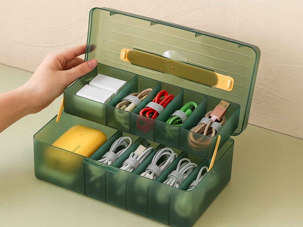 Praktyczna skrzynka narzędziowa do organizacji kabli
