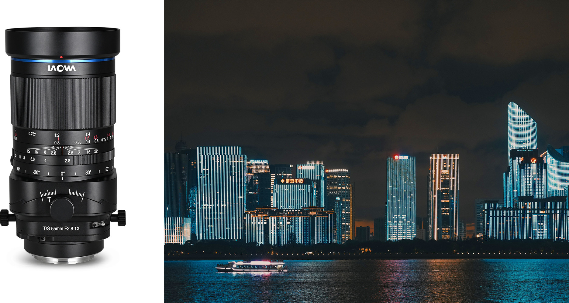 Obiektyw Laowa 55 mm f/2,8 Tilt-Shift 1x Macro do Canon RF