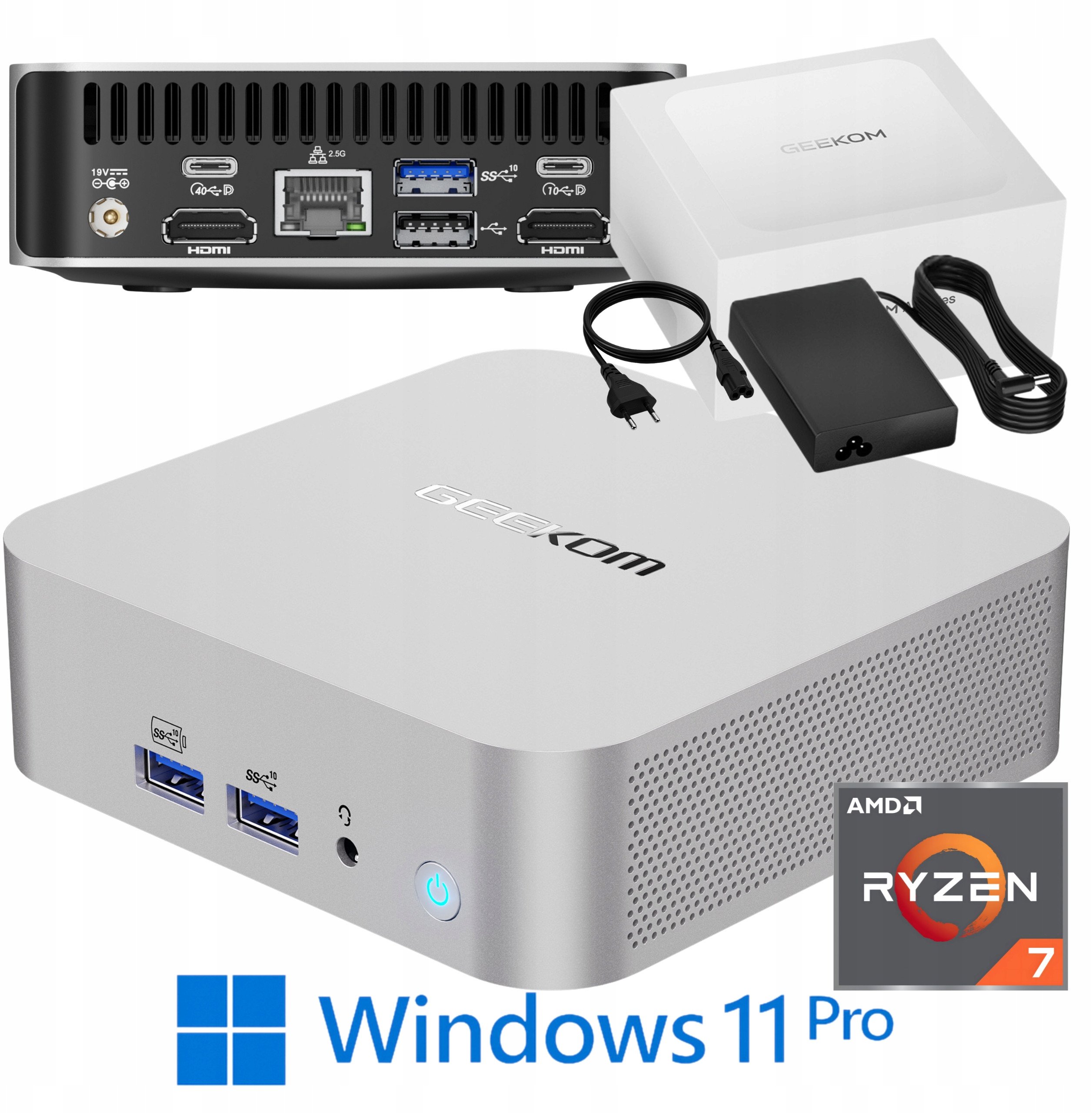 Mini PC GEEKOM A8 Ryzen 7 8745HS 32GB RAM 1TB + Win11 Pro – Wydajność w kompaktowej formie