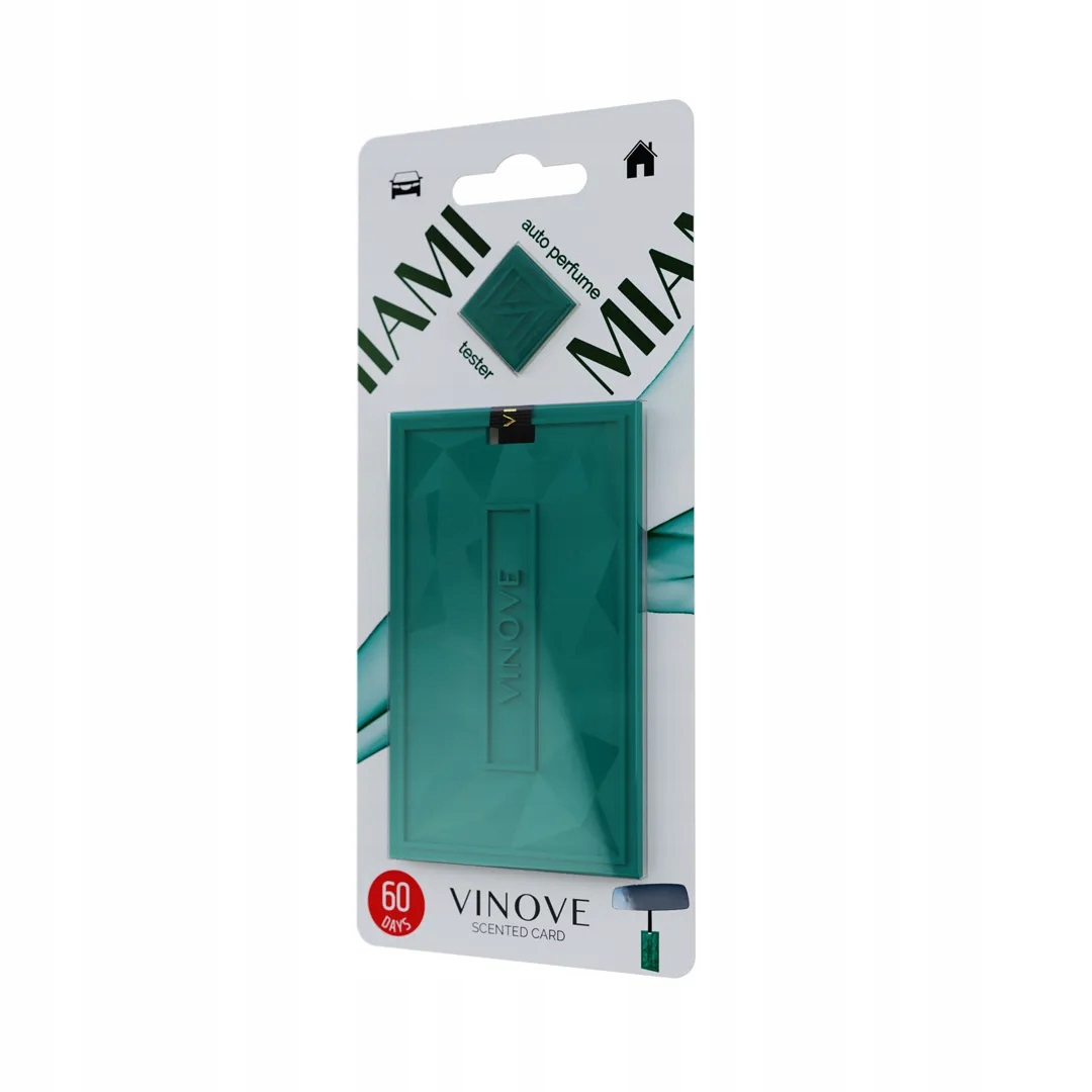 Zawieszka zapachowa do samochodu Vinove Miami Scented Card – Elegancja w Twoim aucie