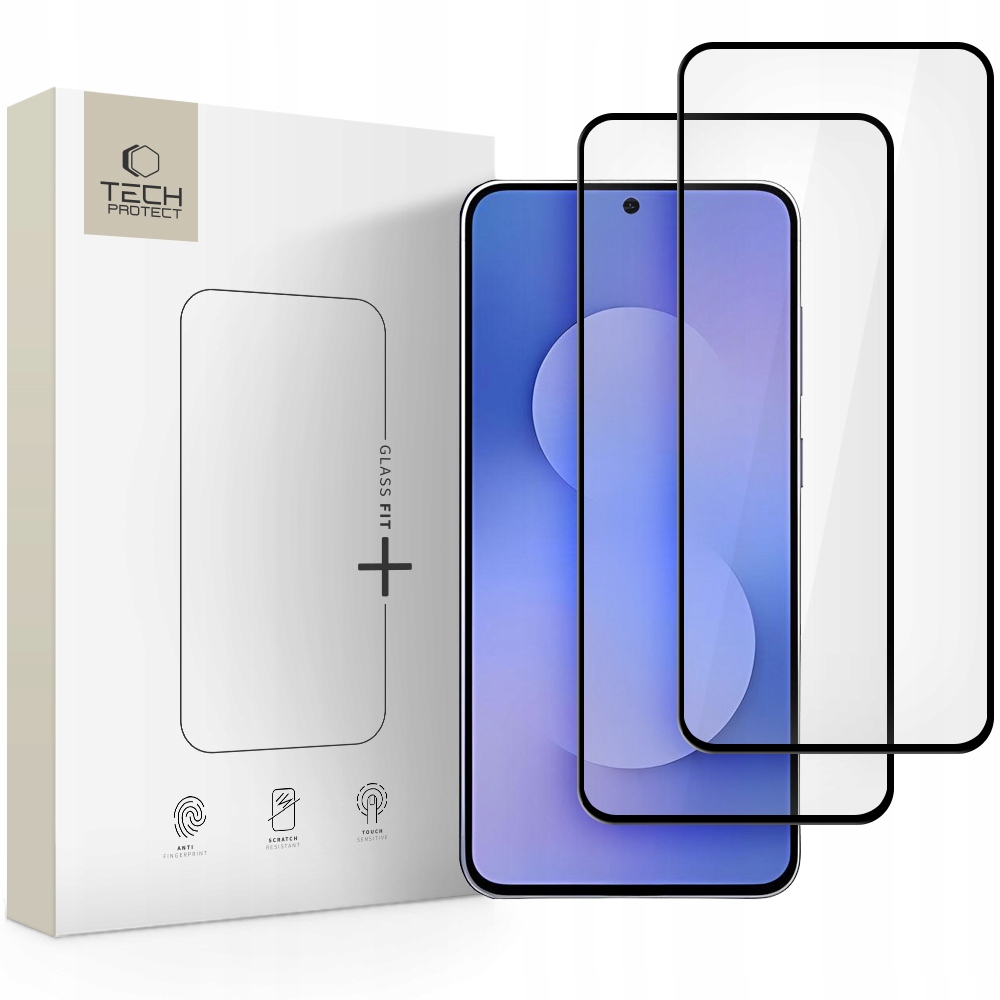 Szkło hartowane Tech-Protect Glass Fit+ 2-Pack Galaxy S25 FE Black – Ochrona Twojego ekranu