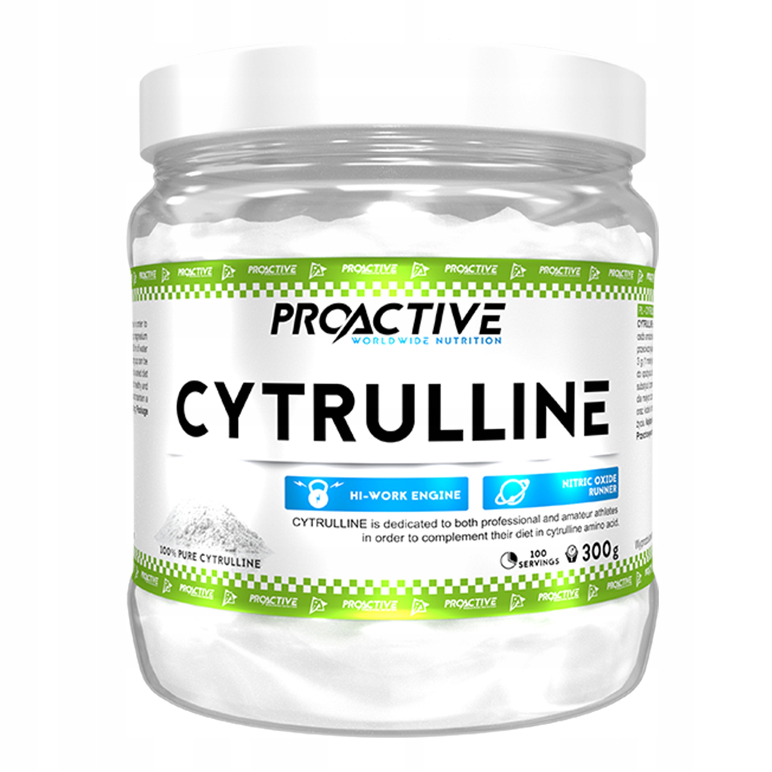 ProActive Cytrulina w proszku 300 g – Twoje wsparcie w treningu siłowym