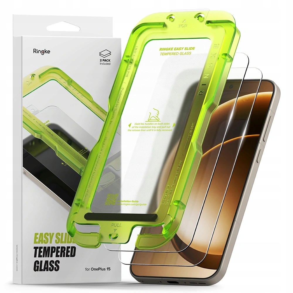 SZKŁO HARTOWANE RINGKE EASY SLIDE 2-PACK ONEPLUS 15 CLEAR – Doskonała ochrona dla Twojego ekranu