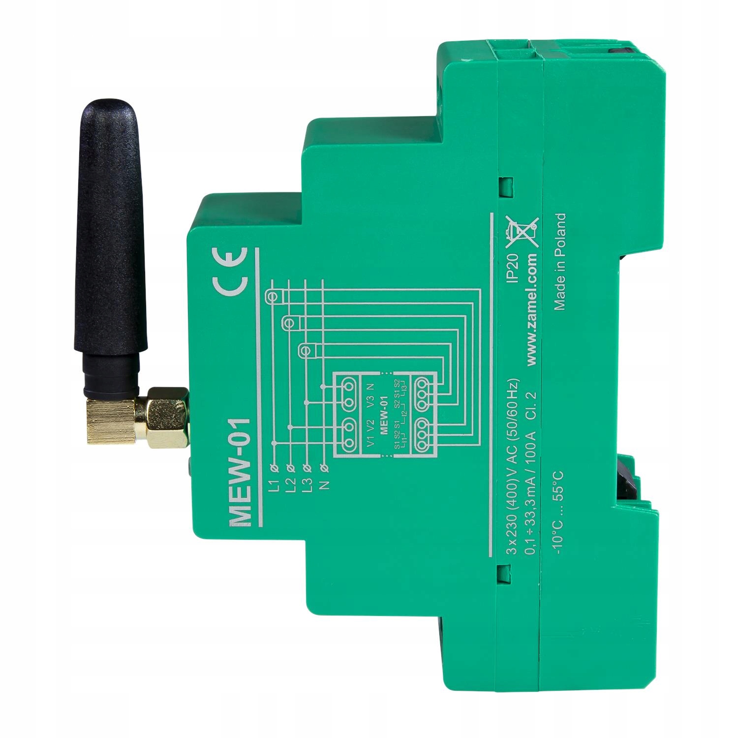 Prosta instalacja na szynie DIN TS-35