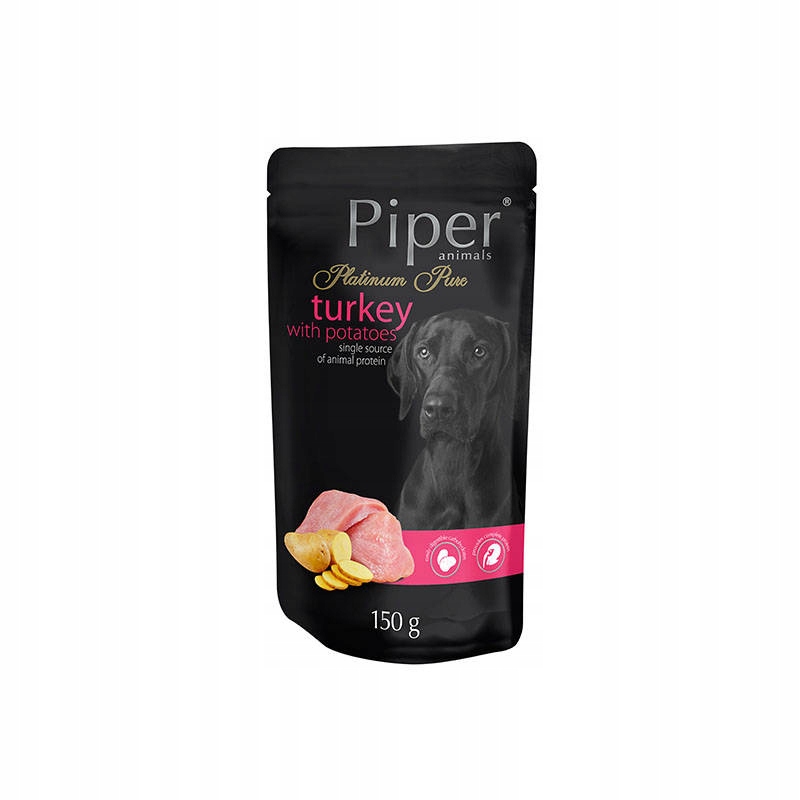 Mokra karma dla psa Piper Platinum Pure indyk z ziemniakami 150 g – Zdrowe odżywianie dla Twojego pupila