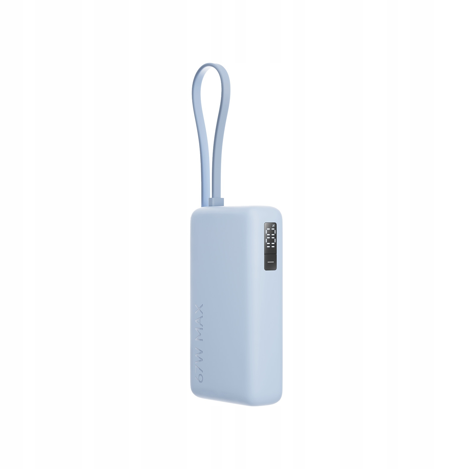 Power Bank 67W 10000 mAh (Zintegrowany Kabel) Ice Blue – Niezawodne źródło energii