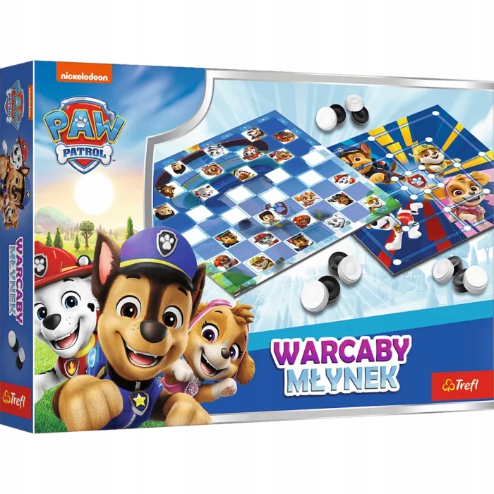 Gra planszowa Warcaby i Młynek Paw Patrol – Wspaniała zabawa dla dzieci