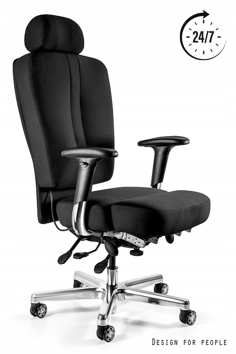 Fotel biurowy MAJOR czarny UNIQUE – Komfort i ergonomia w pracy 24/7