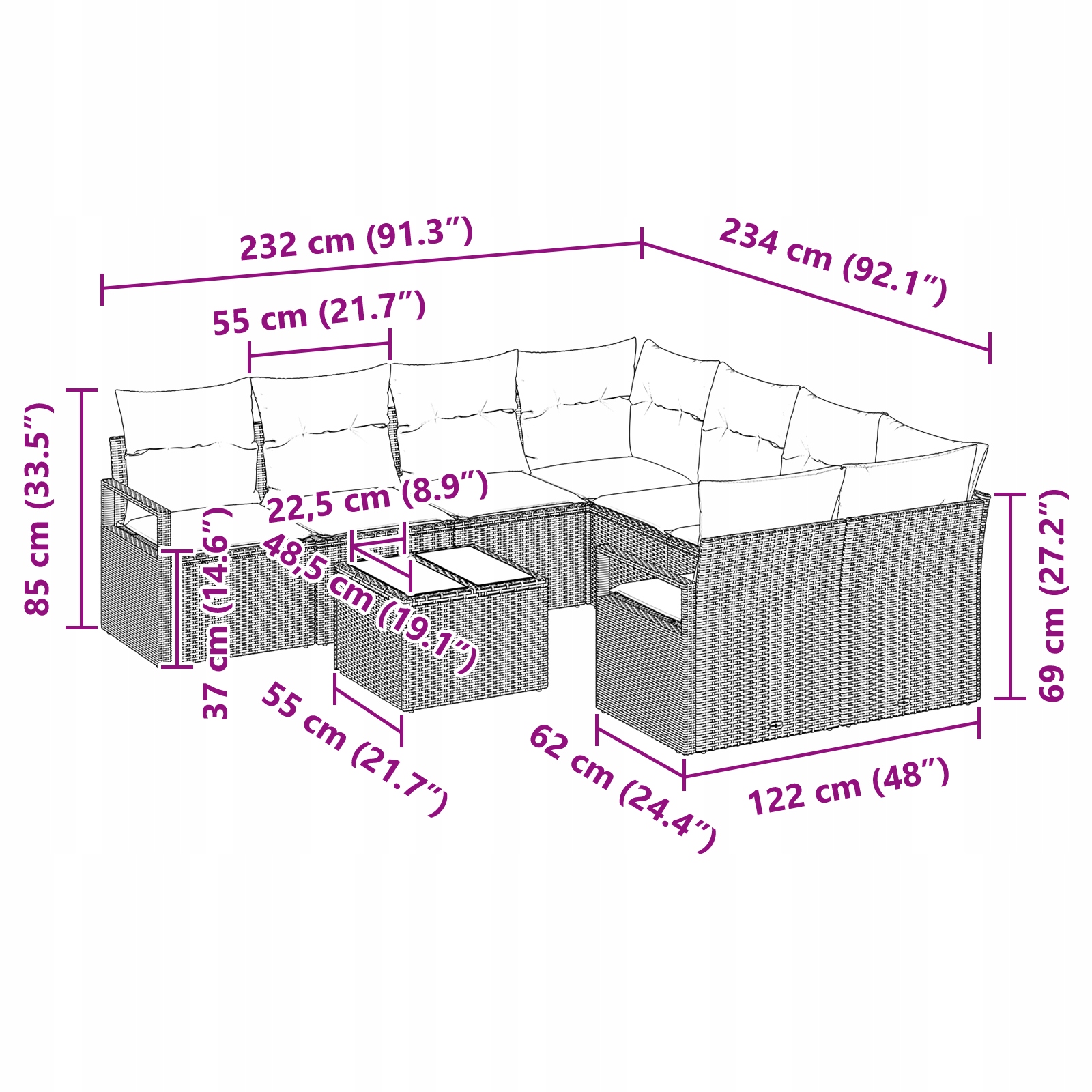 Luksusowy komfort poduszek – Idealne na długie wieczory na świeżym powietrzu