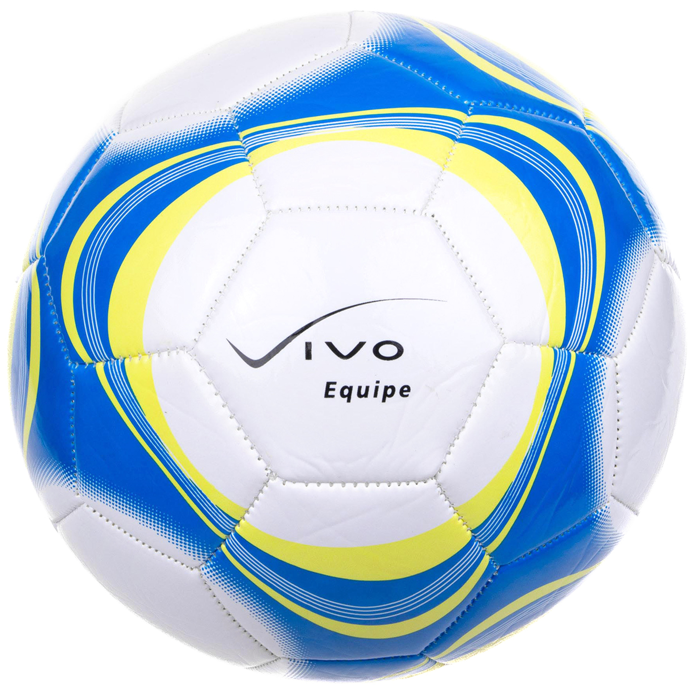 Piłka nożna Vivo Equipe żółto-niebieska – Idealna do gry na boisku