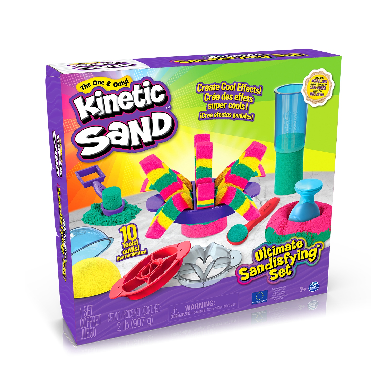 Spin Master Satysfakcjonujący Zestaw Kinetic Sand – Kreatywna zabawa dla dzieci