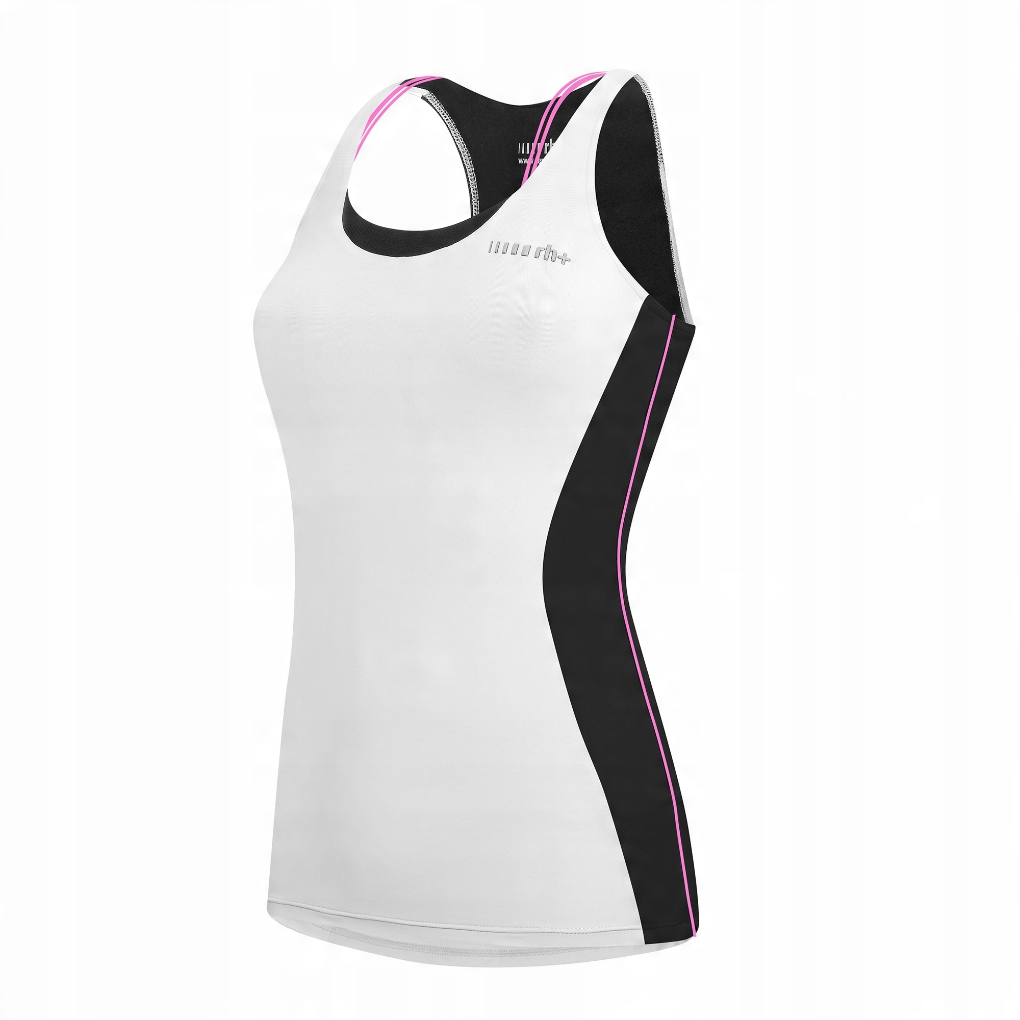 Damska koszulka rowerowa zeroRH+ Mirage W WHITE-BLACK-DEEP PINK - M – Idealna na każdą trasę