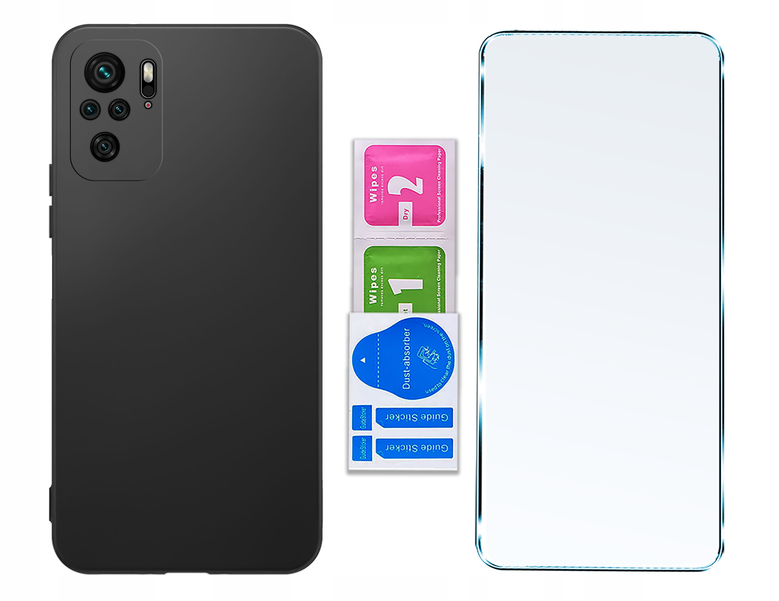 Etui Czarny Matowy Silikon Slim do Xiaomi Redmi Note 10 | 10s – Styl i Ochrona w Jednym