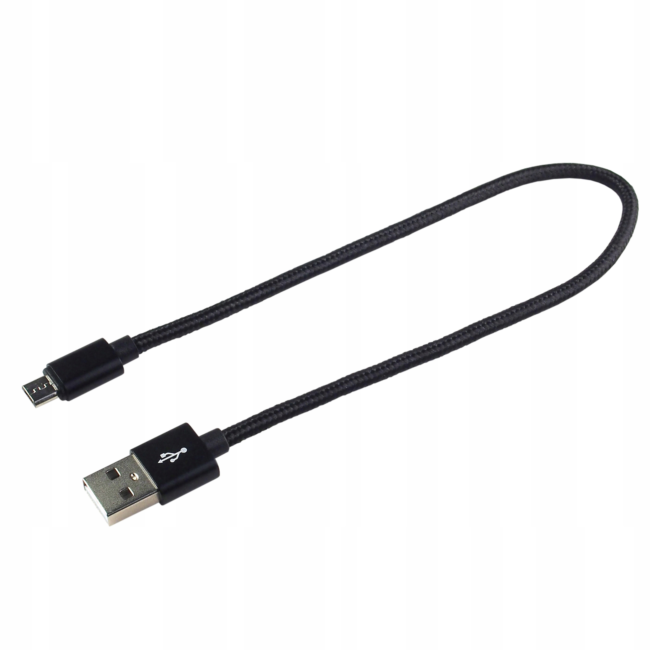 Kabel USB-A - microUSB 0.3 m Czarny (CBB-0.3MB) – Szybkie i niezawodne ładowanie
