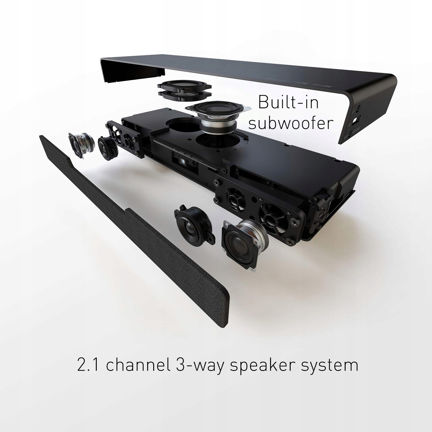 System dźwięku 2.1 z Dolby Atmos i DTS:X