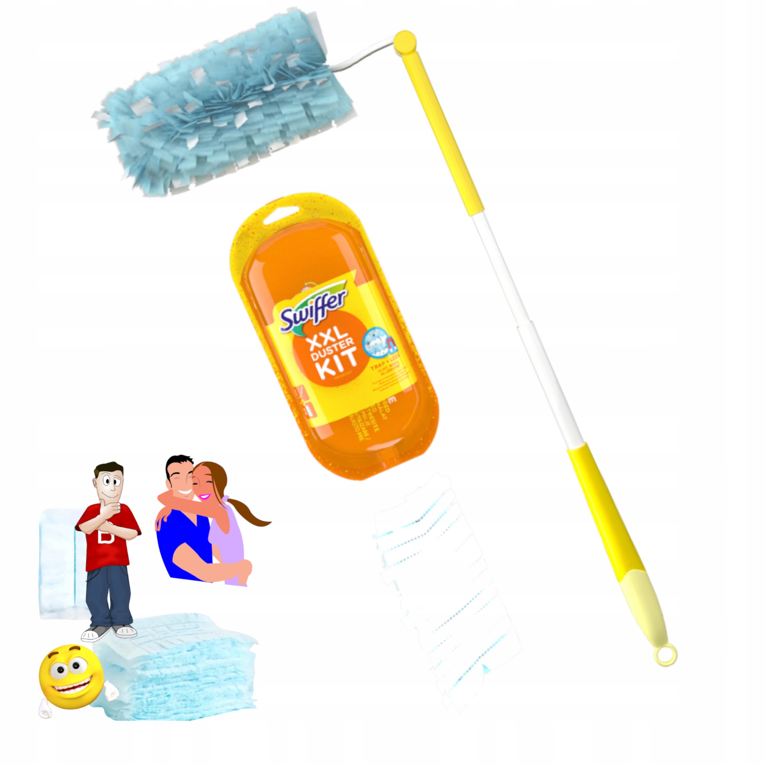 Teleskopowa rączka i wymienne wkłady – Wygoda i funkcjonalność