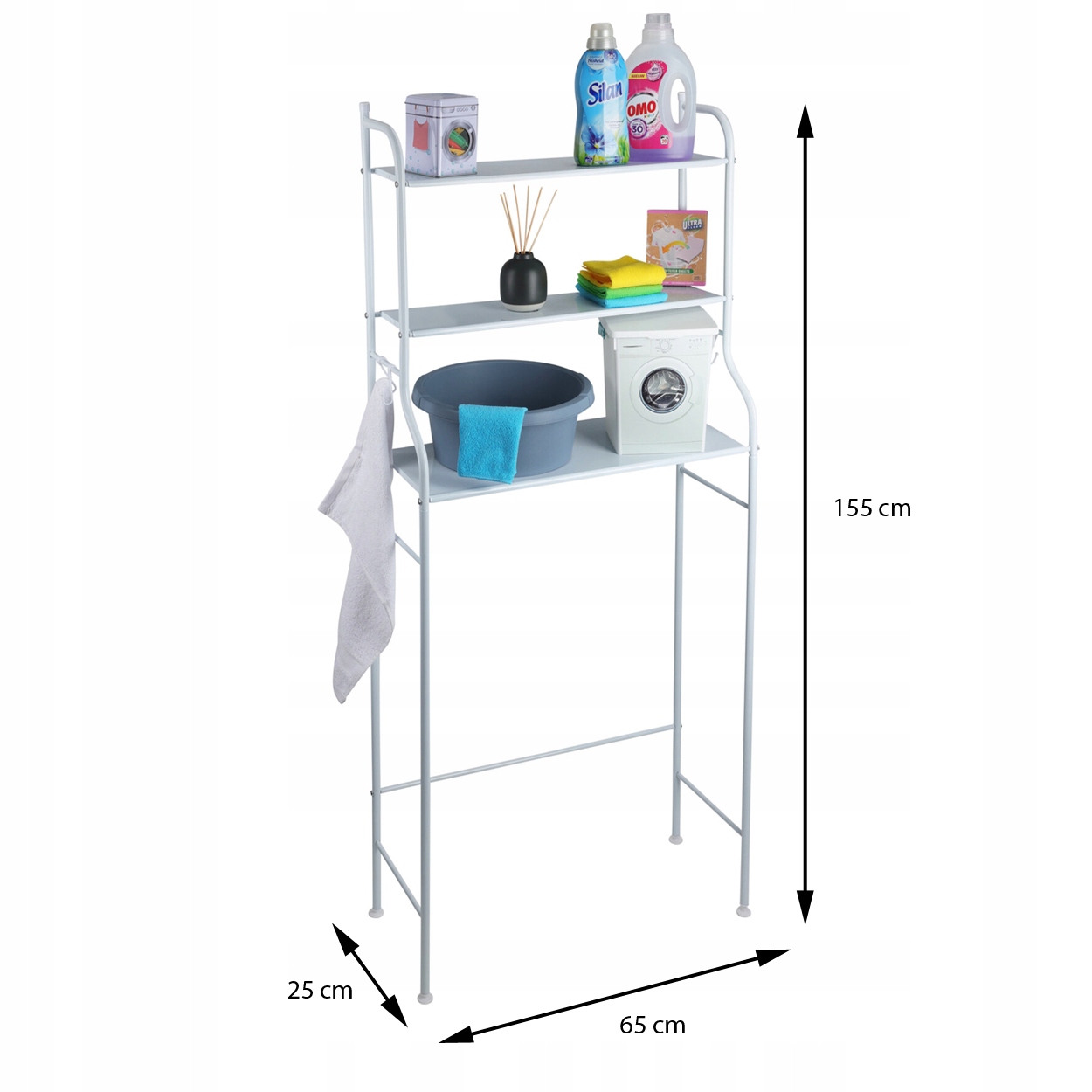 Funkcjonalne haczyki i przestronne półki