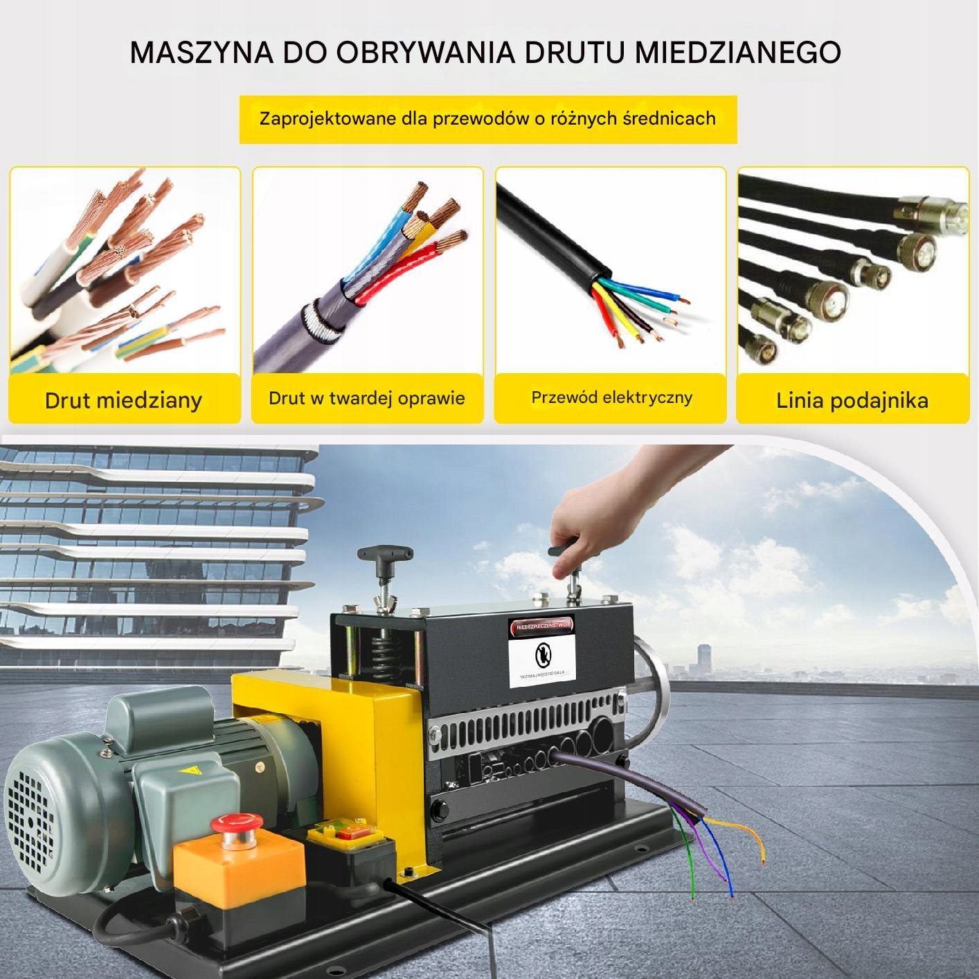 Szerokie zastosowanie w recyklingu i produkcji kabli