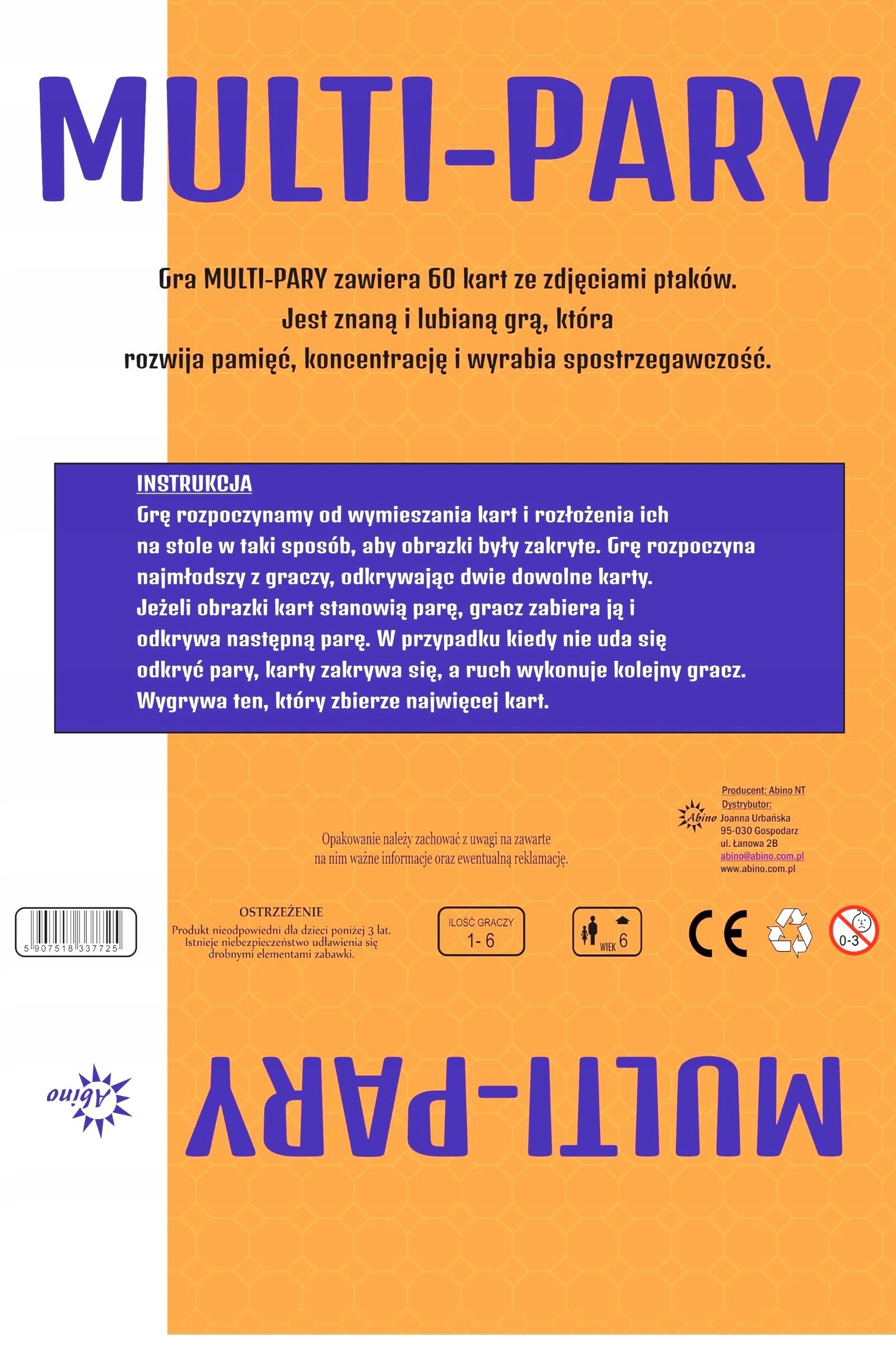 Kluczowe cechy gry: pamięć, koncentracja i spostrzegawczość