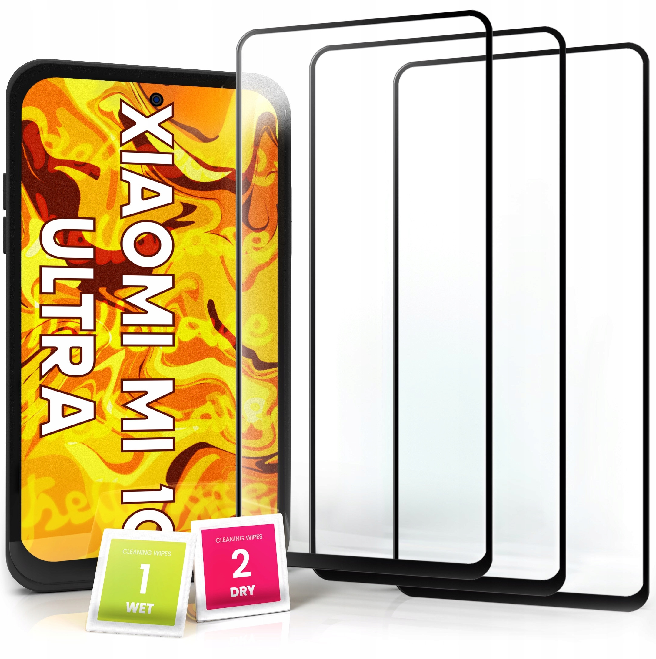 3-PAK Szkło Hartowane do Xiaomi Mi 10 Ultra – Pełna ochrona ekranu