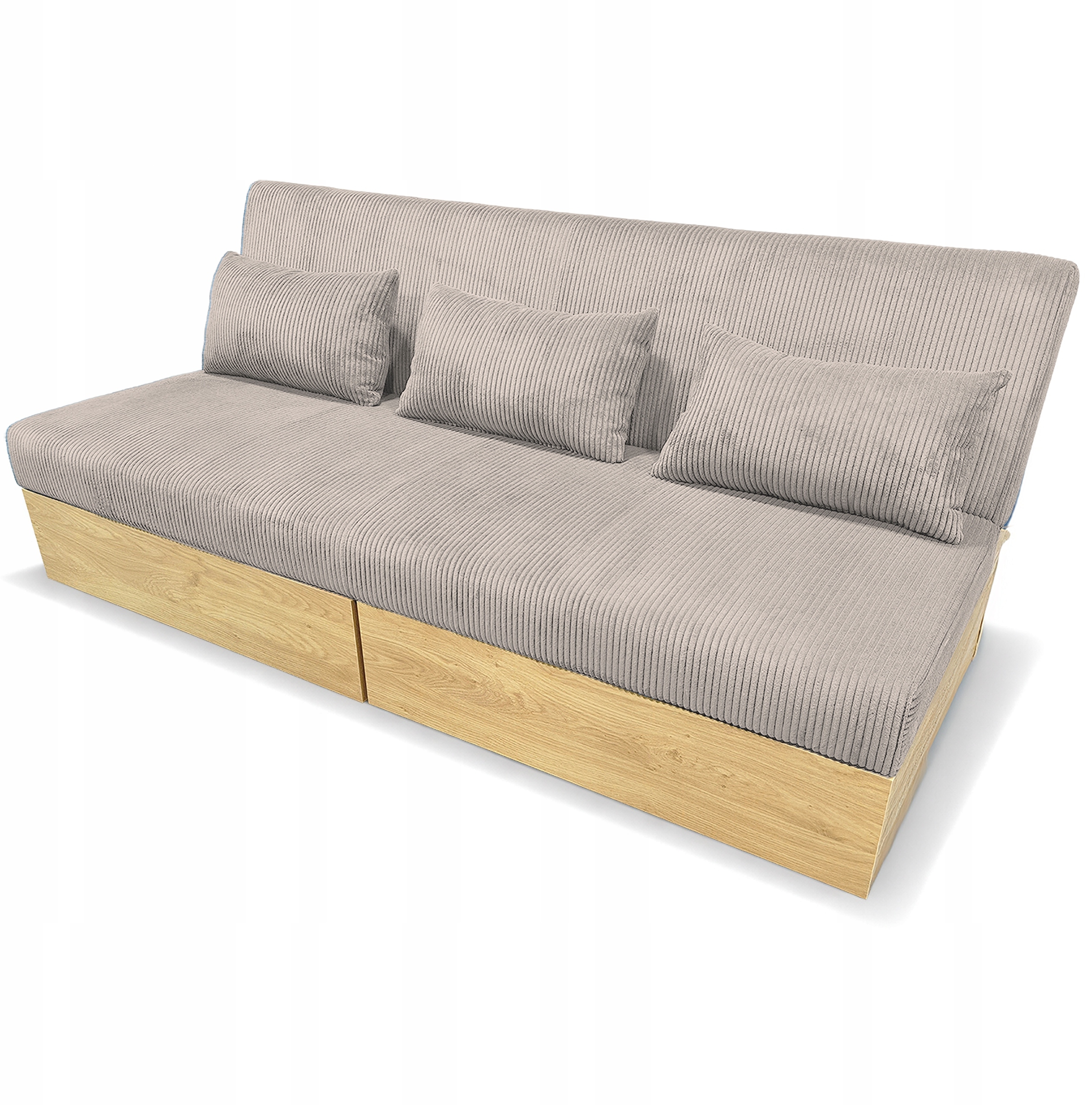 Sofa wypoczynkowa Daisy sztruks beżowa – Komfort i elegancja w Twoim wnętrzu