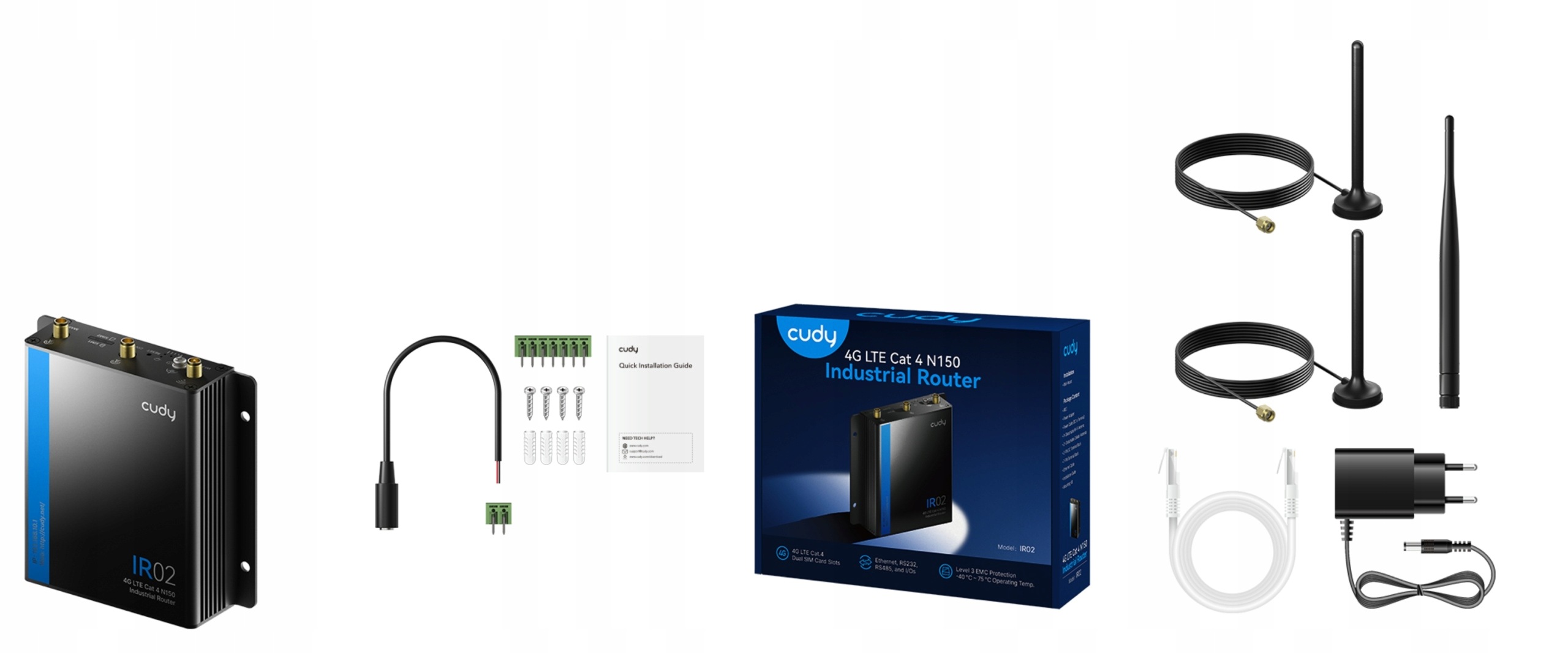 Router, modem 4G LTE CAT. 4 Dual SIM Cudy IR02_EU – Niezawodne połączenie w każdych warunkach
