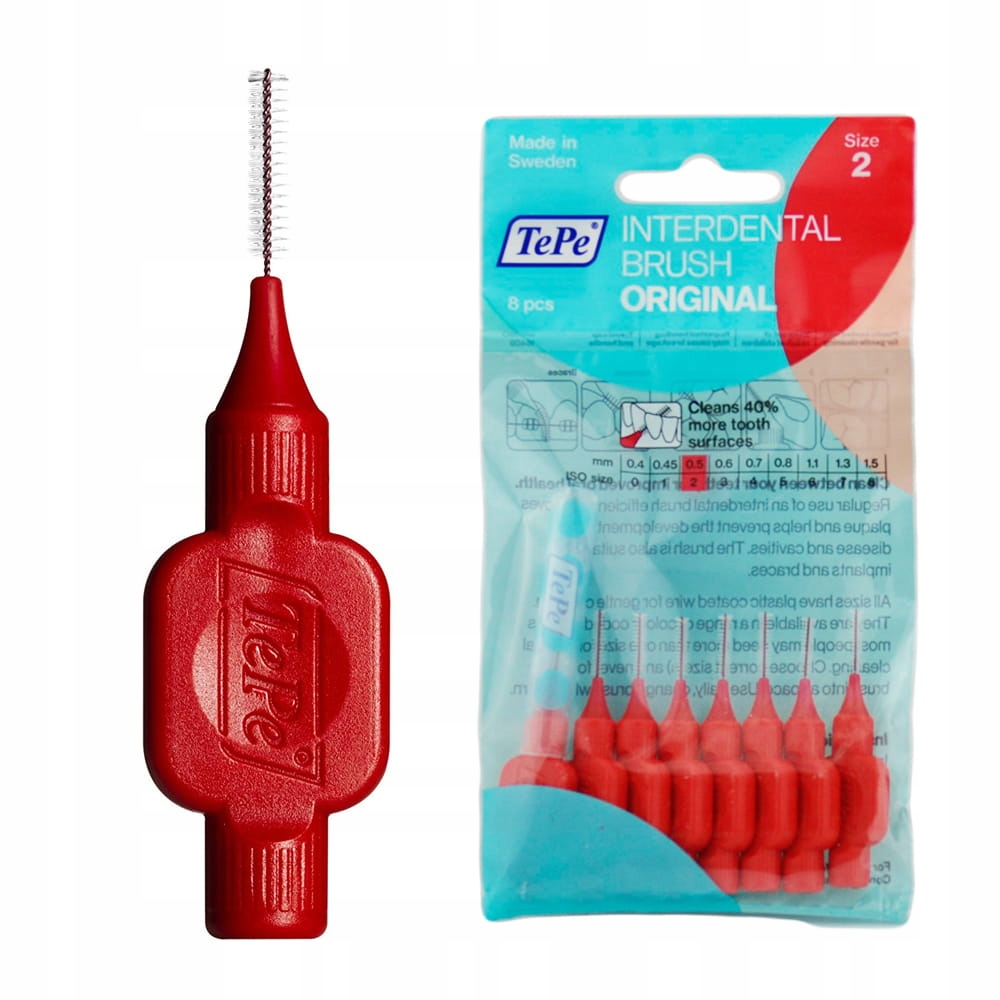 TePe Original Szczoteczki Międzyzębowe 0,5mm – Skuteczne