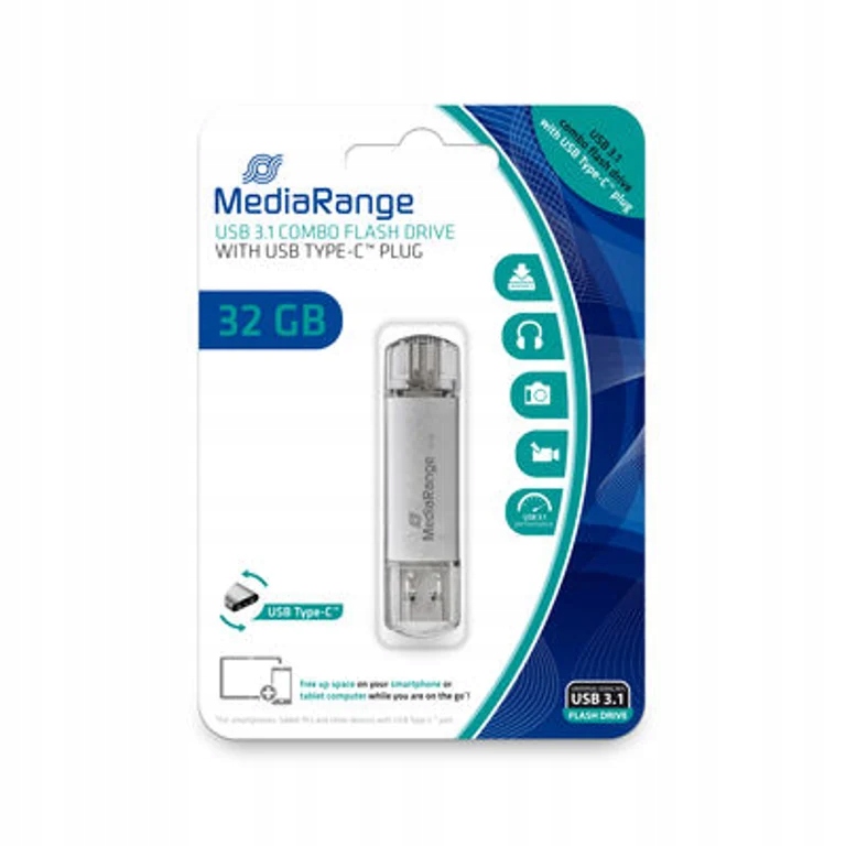 MediaRange MR936 – Pendrive 32 GB USB 3.1 z interfejsem Type-C