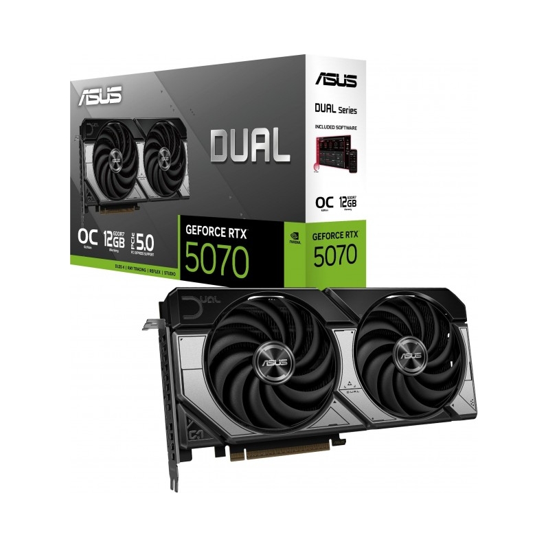 ASUS Dual GeForce RTX 5070 OC 12GB GDDR7 – Wydajność na najwyższym poziomie
