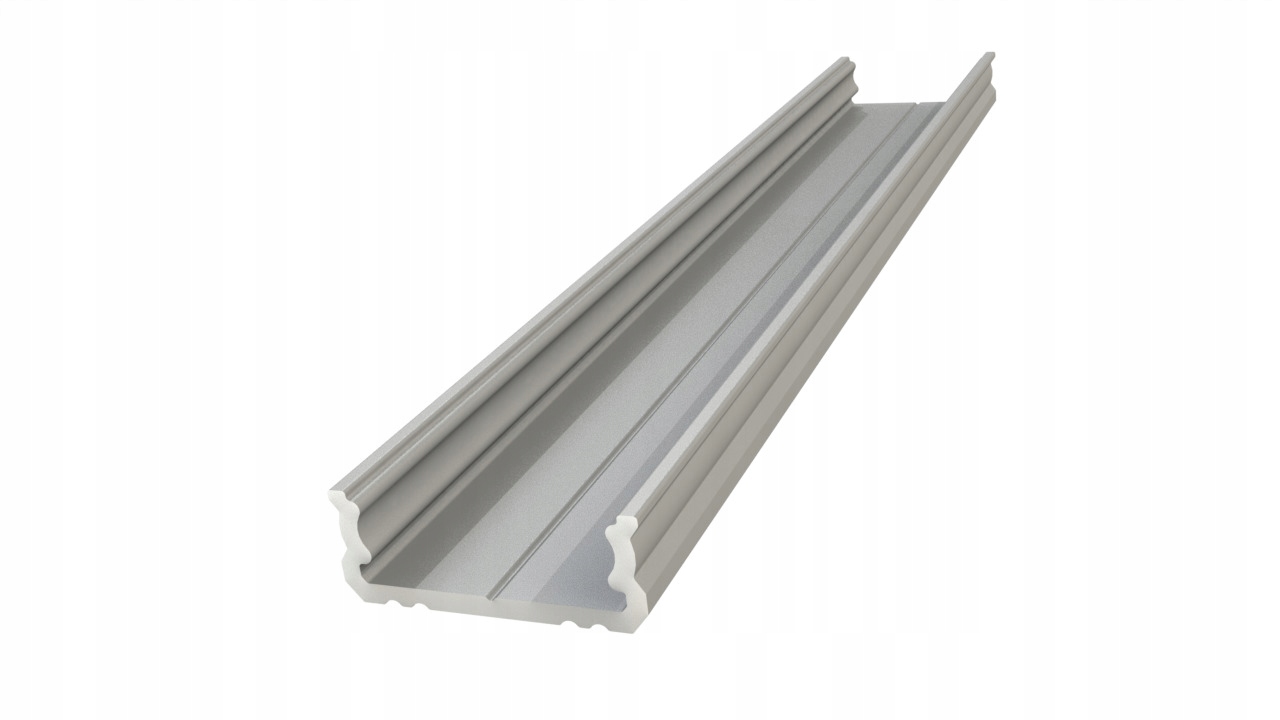 AL12-GLS1-AS-3000 – Nawierzchniowy profil ALU anoda srebrny 6x16mm 3030mm