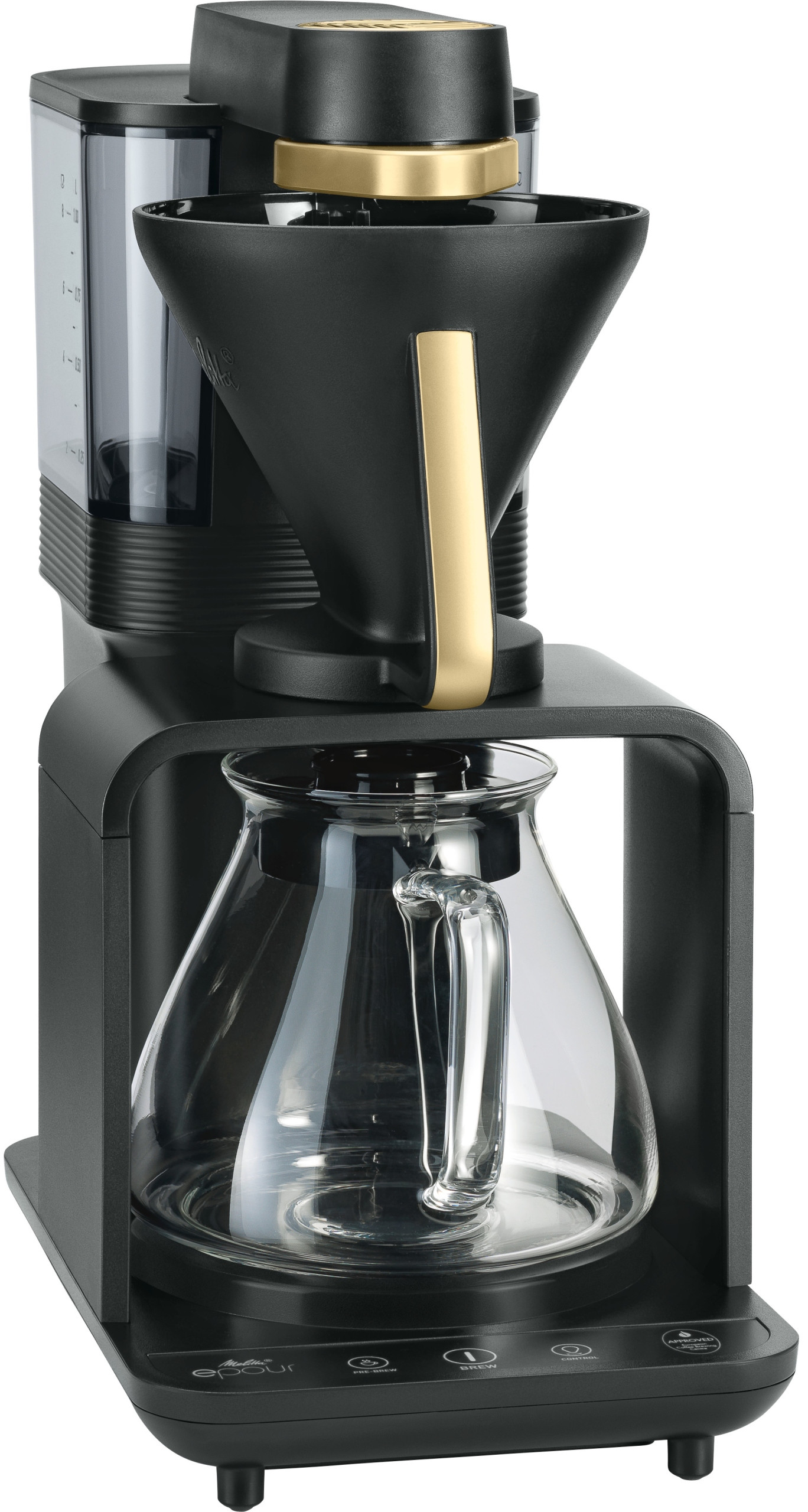 Ekspres przelewowy Melitta EPOUR czarno-złoty – Idealny wybór dla miłośników kawy