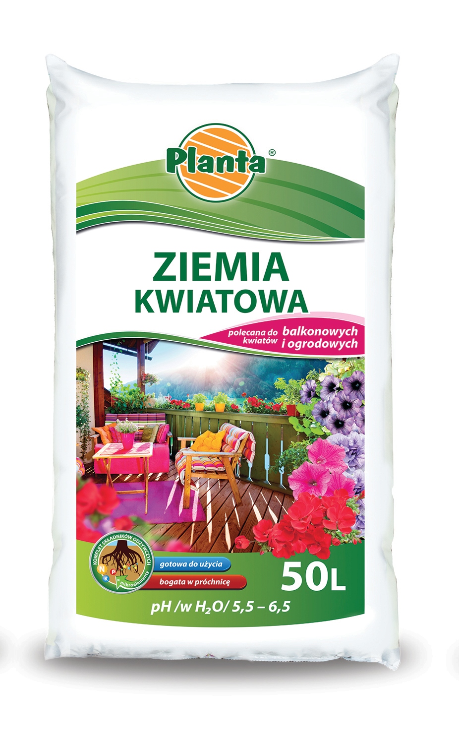 Planta ziemia do kwiatów balkonowych i ogrodowych*