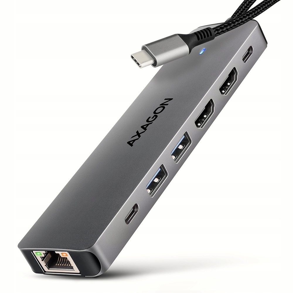 ML AXAGON HMC-7HX2 – Wieloportowy hub USB 7in1 dla nowoczesnych urządzeń