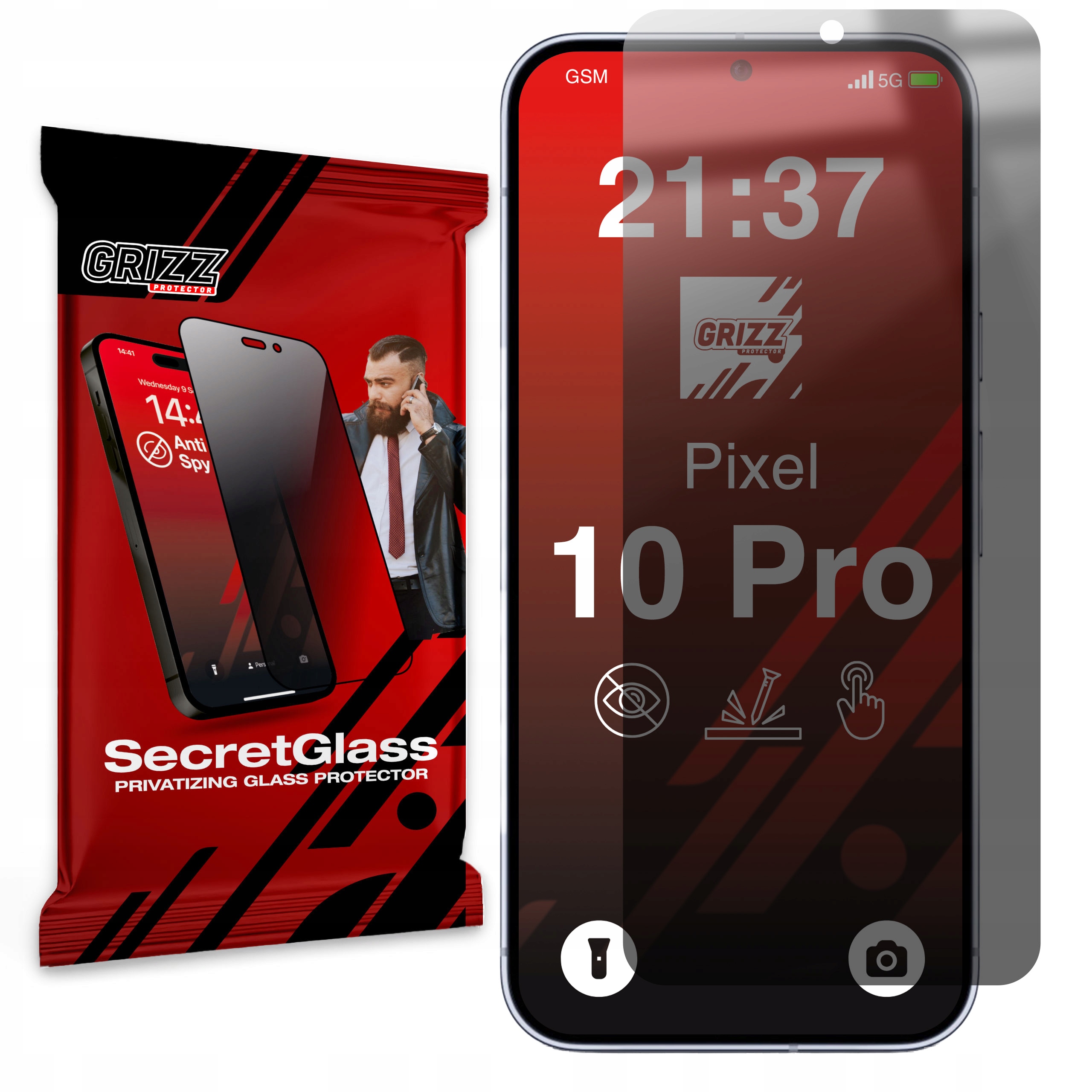 Matowe szkło prywatyzujące SecretGlass do Google Pixel 10 Pro – Ochrona i prywatność w jednym
