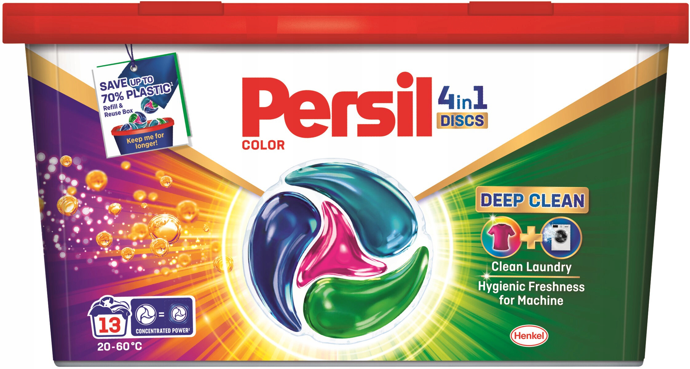 Persil Discs Color Kapsułki do prania kolorowych tkanin 4w1 – Skuteczność i świeżość w jednym