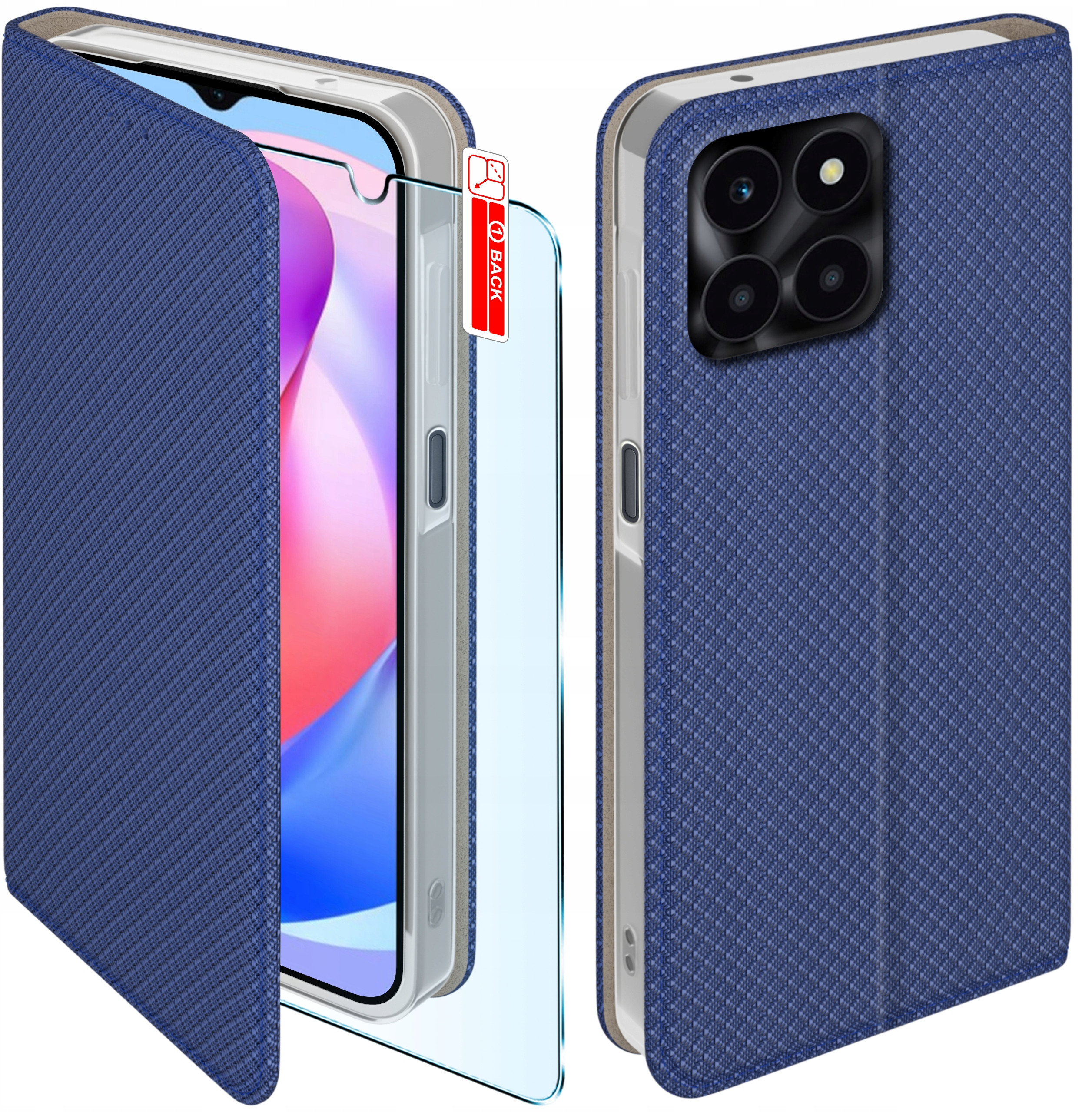Etui do Honor X6A SMART MAGNET CASE PORTFEL + SZKŁO 9H – Ochrona i styl w jednym