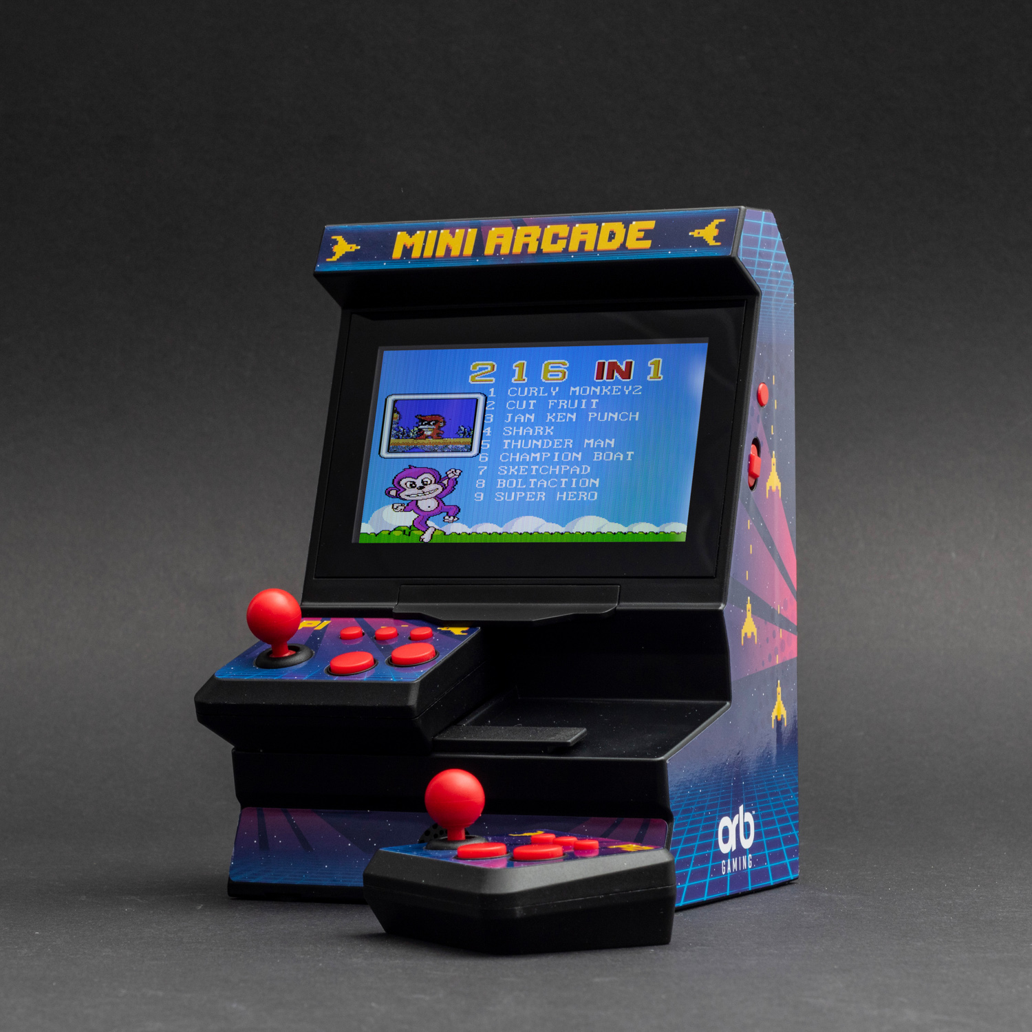 Orb - Retro Mini Arcade Machine (2 Graczy) – Powrót do klasyki gier
